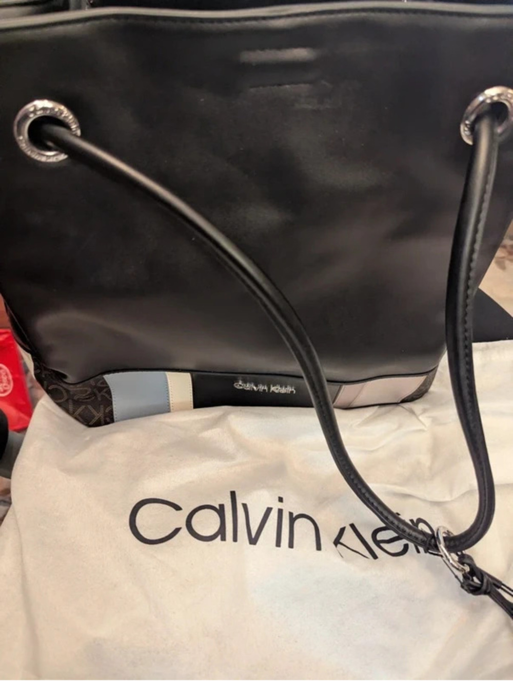 Bucket Shoulder Bag - Black Multicolor